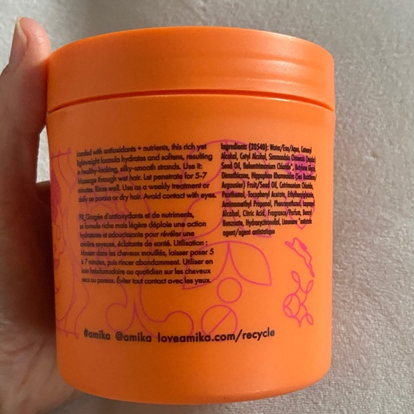 amika Soulfood Nourishing Mask — Bright Orange Jar - Picture 3 of 4